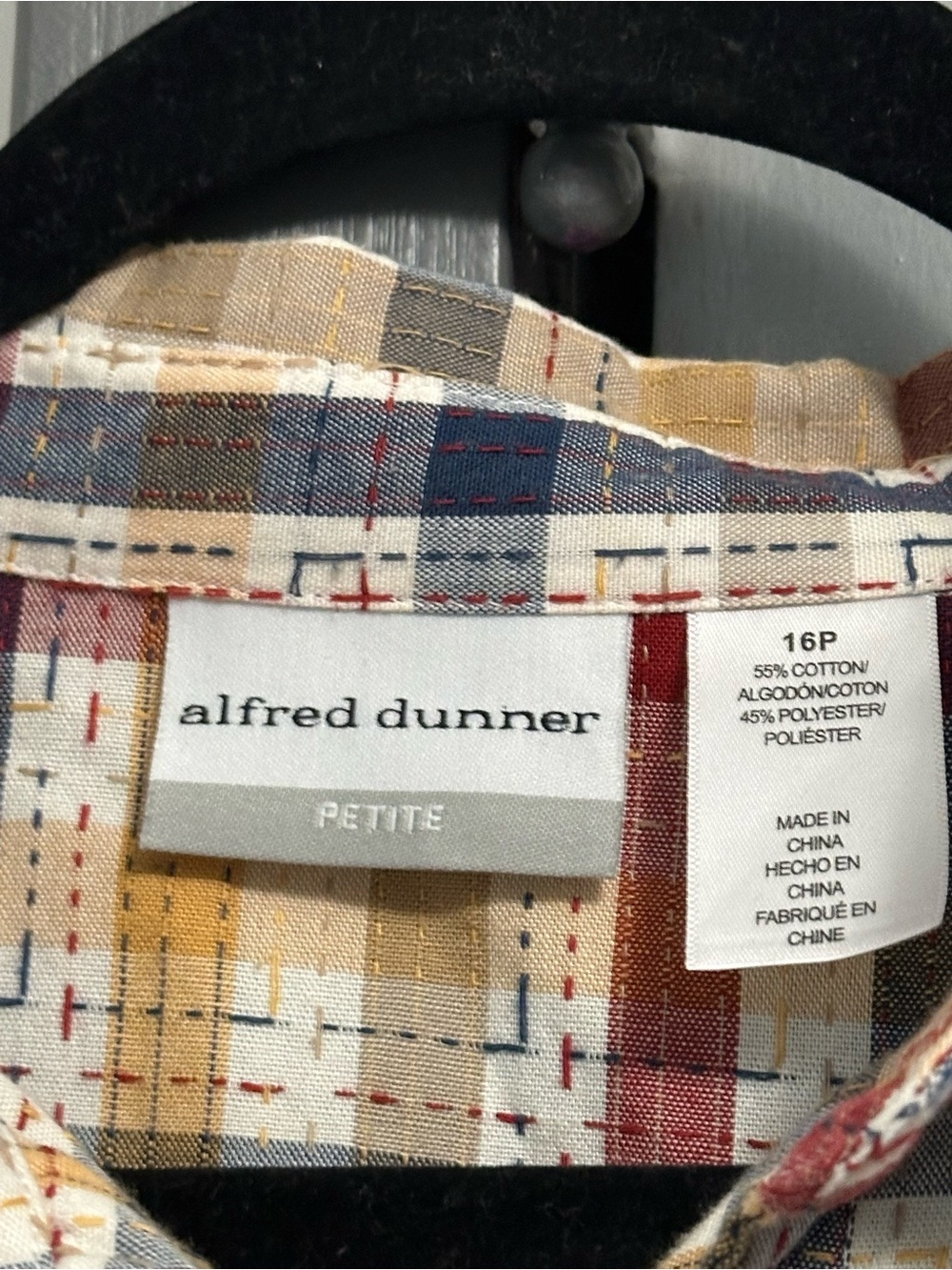 Alfred dunner Plaid Button-Up Shirt - Picture 4 of 6
